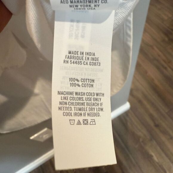 Aerie Large White Denim Oversized Shirt Jacket - Picture 8 of 8